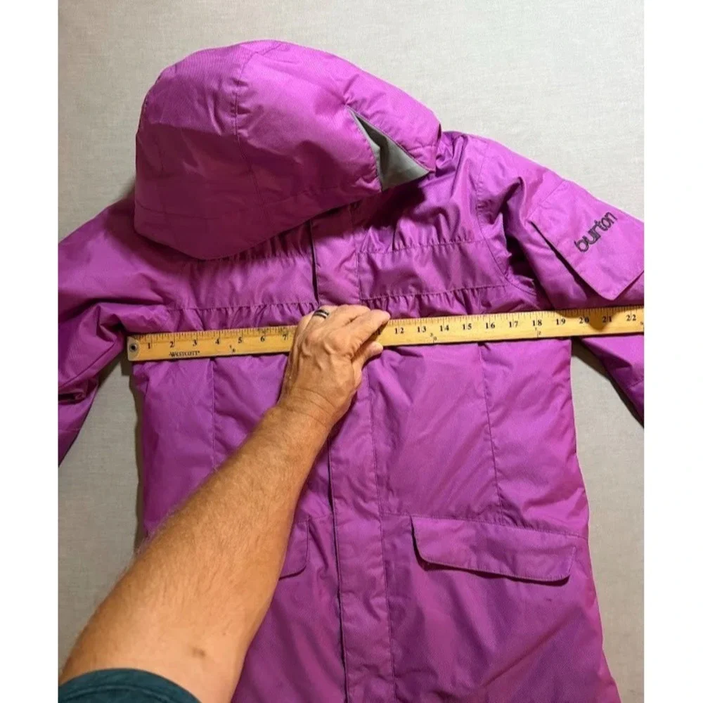 Burton‎ Dry Ride Jacket Girls XL Purple Full Zip Insulated Hooded Snowboarding